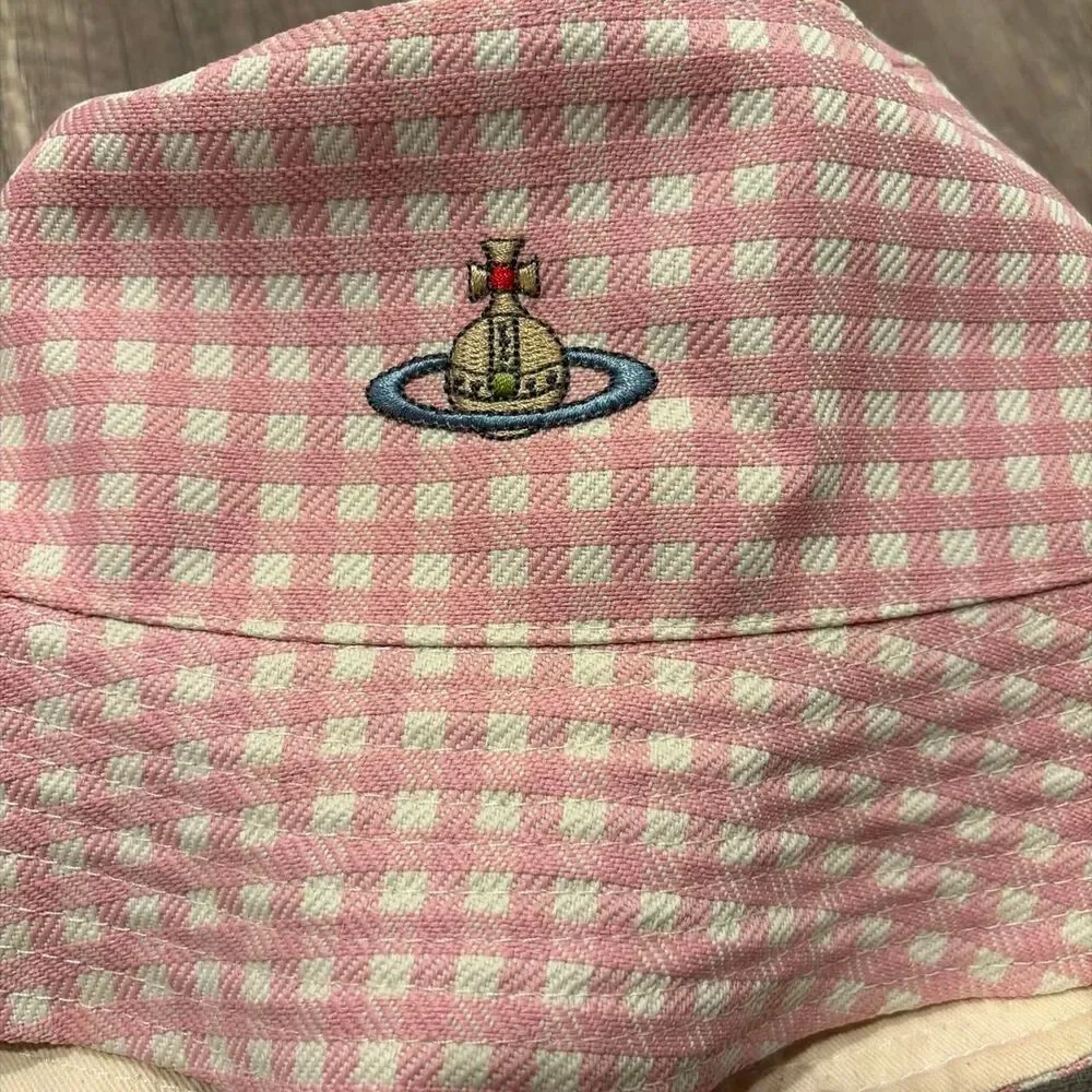 Vivienne Westwood Pink Gingham Bucket Hat